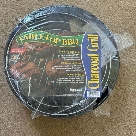 Marsh Allan Tabletop BBQ #5 Charcoal Grill *New* - Picture 1 of 3